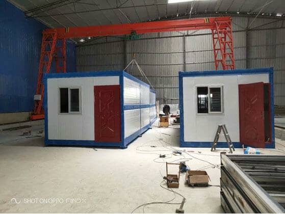 拉萨达孜区折叠集装箱活动房案例